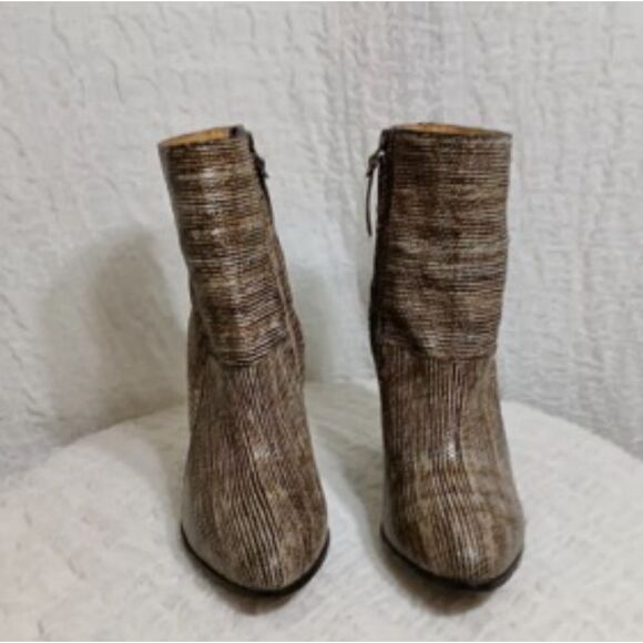 Billy Reid Multicolor Handmade Leather Booties Size 7.5 - Picture 2 of 10